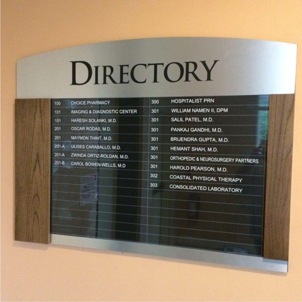 Office Directory Signs Supply - Turnkey Signs Solution for Projects ...